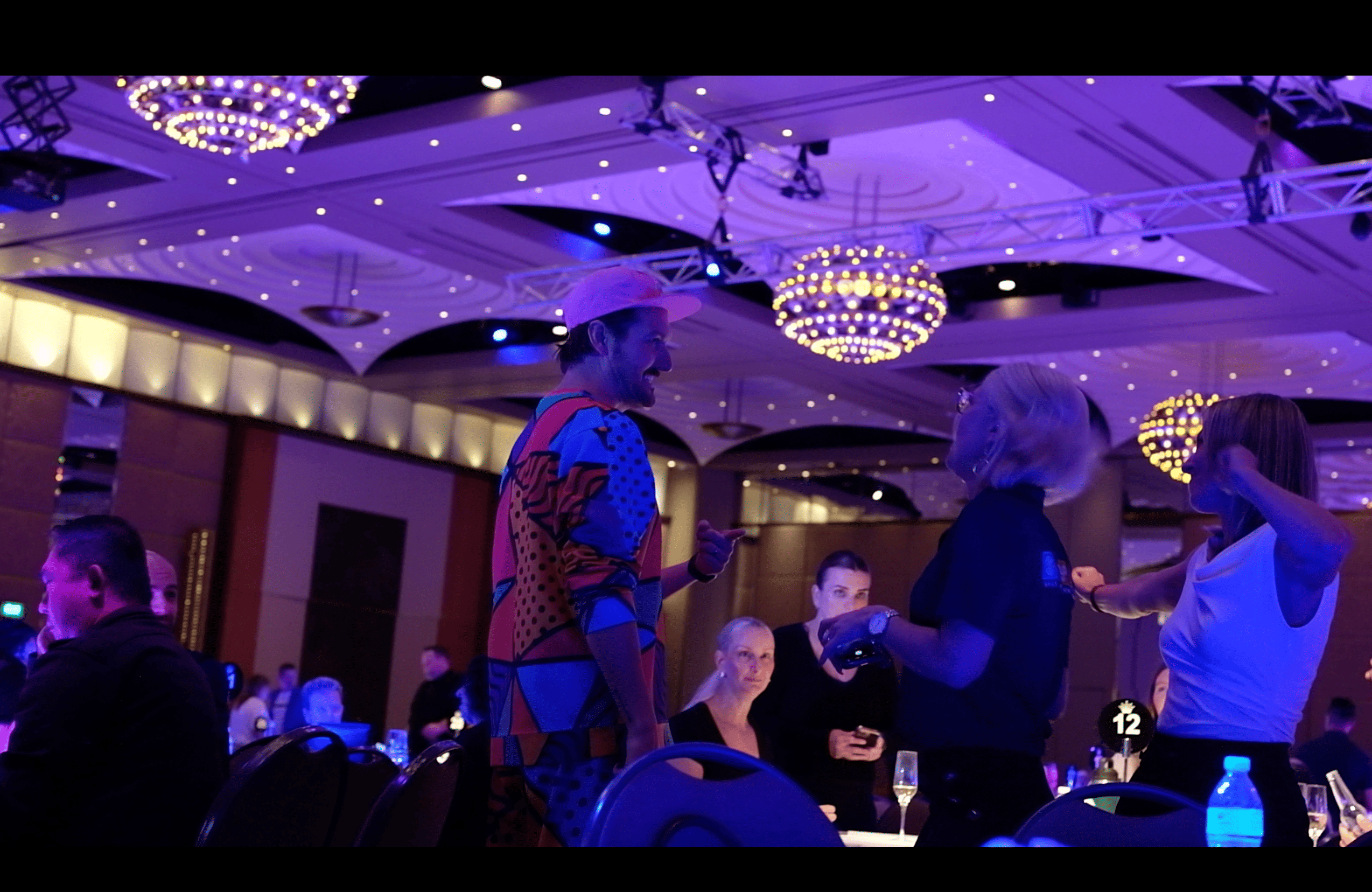 corporate event audience enjoying live entertainment experience